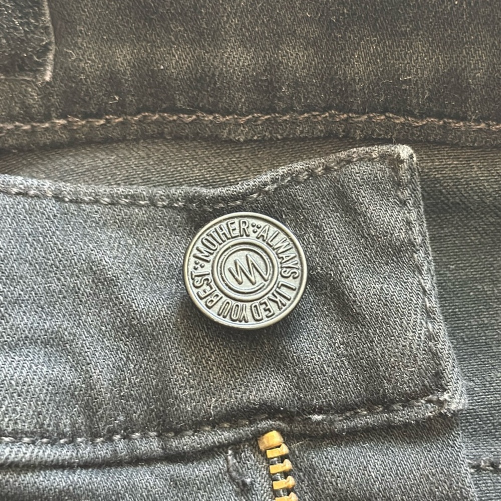 Mother Mid Ride Dazzler Women's Black Jeans in Not Guilty - Picture 9 of 16